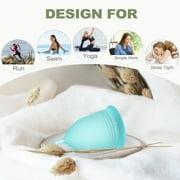 Menstrual Cup Sterilizer with 2 Reusable Period Cups,Menstrual Cups Cleaner Kit for Feminine Care