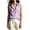 Purple, variant on Noric Women's Striped Print Tank Tops Sleeveless V-Neck Collar Casual Summer Trendy Office Blouse