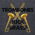 thumbnail image 3 of CafePress - Trombones Kick Brass Long Sleeve T Shirt - Mens Hooded Shirt, 3 of 3