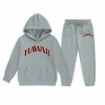 thumbnail image 3 of WOYY Big Girls Sport Outfits Letter Print Pocket Hoodie Sweatpants Active Sweatsuits, 3 of 3