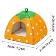thumbnail image 3 of Aufmer Detachable Washable Fabric Pet House Seasonal Adaptation Design Soft Comfort Inner Space For Household Small Dog Daily Rest Living Usage, 3 of 7