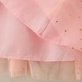 thumbnail image 4 of IDOPIP Kids Girls Sequin Tulle Tutu Dress Long Sleeve Ruffle Dress Fall Winter Casual Dress, 4 of 5