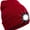 Red, variant on Unisex Winter Warm Knitted Beanie Hat USB Rechargeable 4 LED Headlamp Cap with LED Flashlight for Men Women Outdoor Sports (Black)