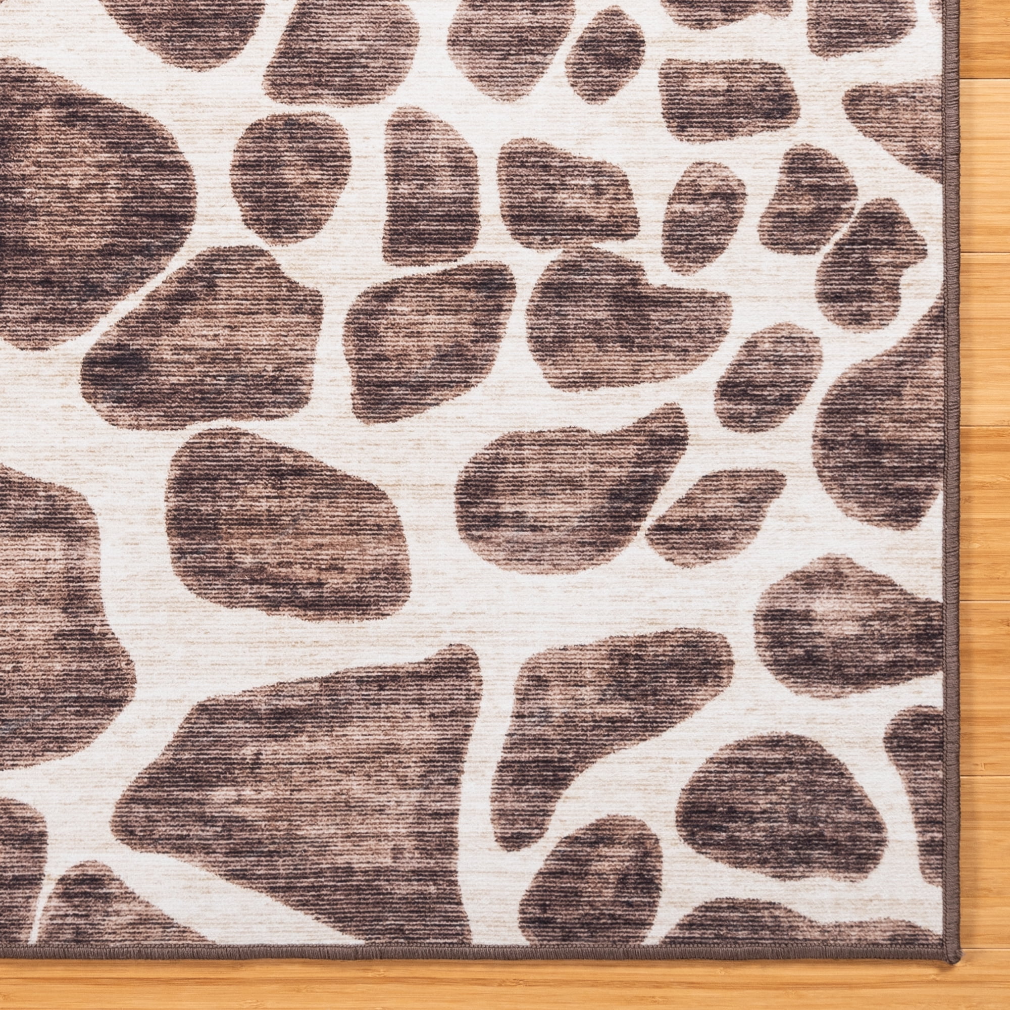 Crystal Print Gavin Modern Animal Print Garaffe Area Rug, 5x7