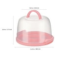 thumbnail image 2 of SHISUYAN Cake Carrier Cake Keeper with Lid and Handle Cake Desserts Transport Container, 2 of 8
