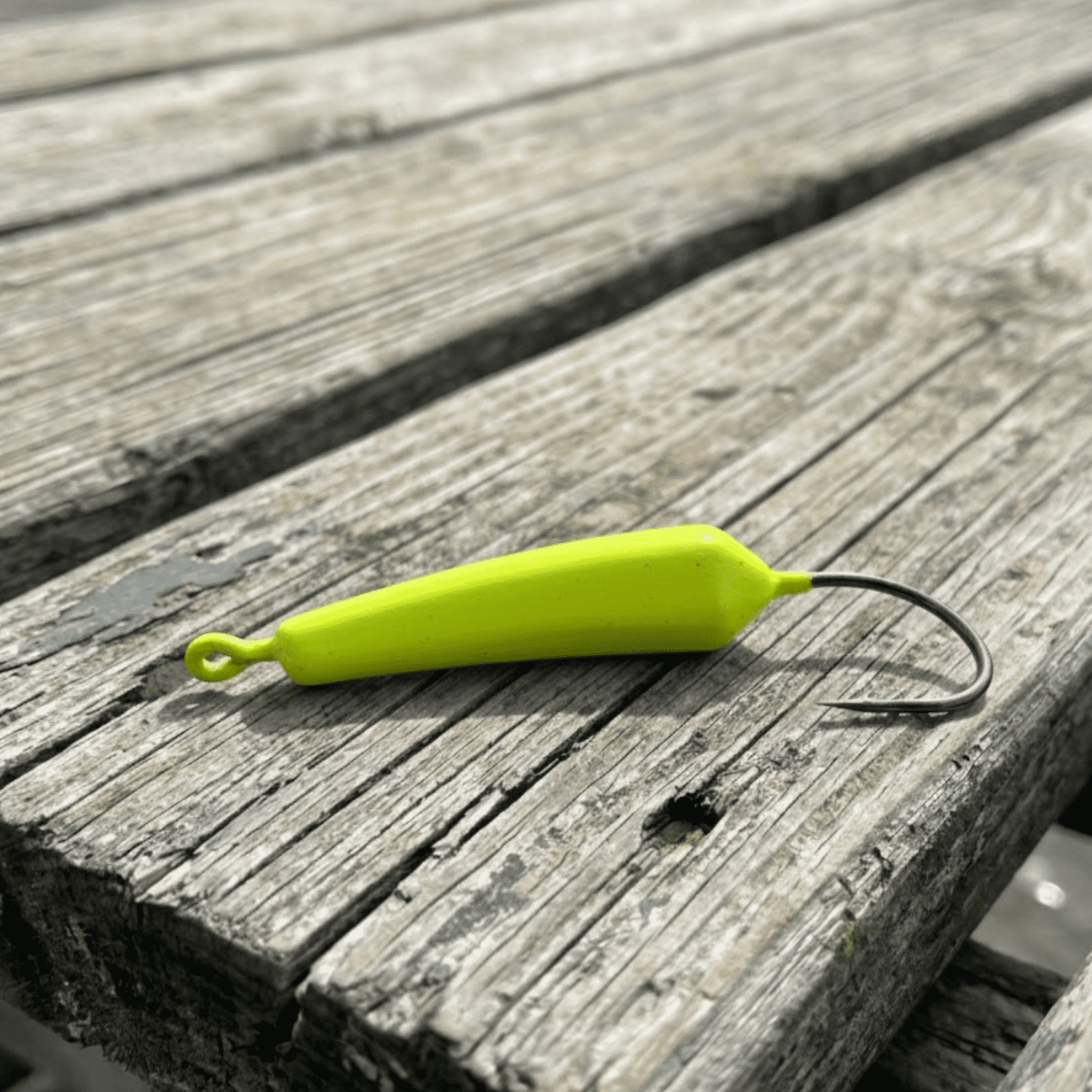 Buccaneer Wiggler Jig Fishing Lure, Chartreuse, 3/8 oz, 3 Count