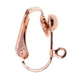 thumbnail image 4 of 2 colores x 12 piezas Convertidor de pendientes con clip chapado en oro and rosa y latón - Convierta cualquier pendiente en una joyería de pend perfecl Clip en convertidor de pendientes, 4 of 8
