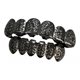 thumbnail image 5 of 18K Hip Hop Dientes Grill Top & Bottom Grill Set Grill Boca Dientes Negro SM SunniMix Dientes de parrilla de hip hop, 5 of 6