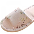 thumbnail image 4 of Chaussons pour Femmes et Hommes en Coton et Lin Décontractés pour Intérieur et Extérieur à Bout Ouvert, 4 of 10