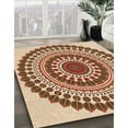 thumbnail image 2 of Ahgly Company Indoor Rectangle Patterned Mahogany Brown Area Rugs, 2' x 4', 2 of 6