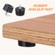 thumbnail image 3 of Uxcell 14 Pies de Goma para Tabla de Cortar Antideslizantes Tornillo Negro 13mmx7mm (ODxH), 3 of 6