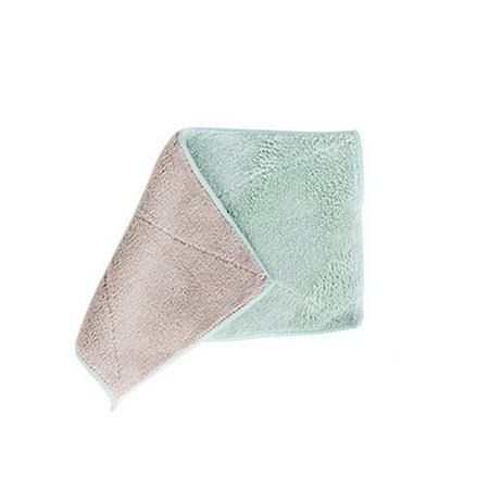 

SANWOOD Cleaning Towel Kitchen Bathroom Dual-Color Absorbent Washing Cleaning Hand Towel Dish Cloth Rag
