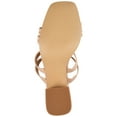 thumbnail image 6 of Journee Womens Natia Open Square Toe Block Heel Sandals, Widths Available, 6 of 10