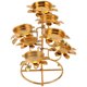 thumbnail image 1 of 1pc Lotus Design Candlestick Decorativo Vela Temple Soporte de vela Golden, 1 of 6