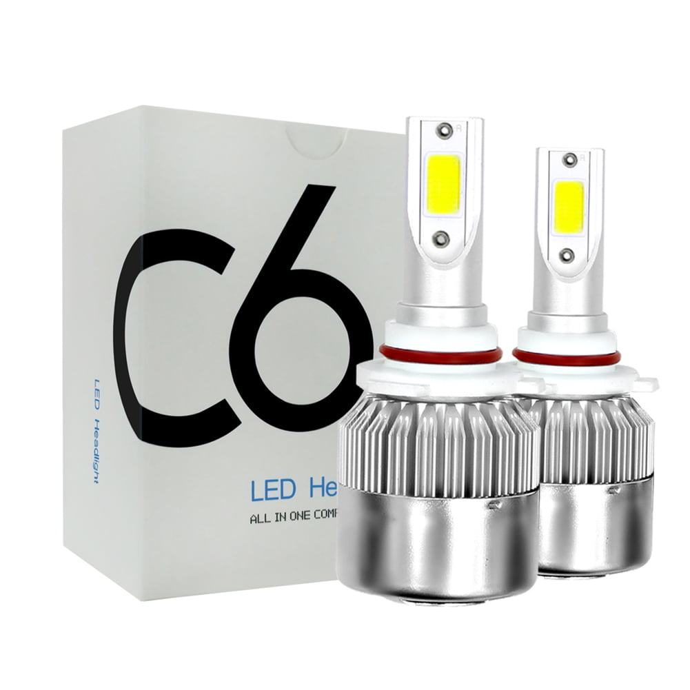 hb5 6000LM 6K Cool White Led Headlight Bulbs Conversion Kit 9007