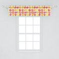 thumbnail image 2 of Ambesonne Fruits Window Valance, Retro Food Caricatures, 54" X 12", Multicolor, 2 of 3