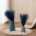 thumbnail image 3 of 6PCS Faux Pampas Grass Decor Tall 17"/43CM Artificial Pompous Grass Small Fake Pompas Vase Filler for Home Boho Decor (Blue), 3 of 8