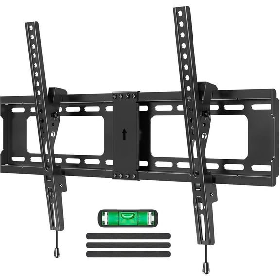 HOMOUNT TV Wall Mount for Most 37"-82" TVs, Tilting TV Mount Fits 16"-24”Wood Stud, Low Profile Flat TV Bracket, Max VESA 600x400mm, Hold up to132 lbs
