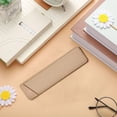 thumbnail image 4 of Estuche para bolígrafos de cuero suave de microfibra, bolsa protectora de almacenamiento de útiles escolares para estudiantes, portalápices elegante resistente a los arañazos, elegante organizador, 4 of 5