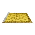 thumbnail image 2 of Ahgly Company Machine Washable Indoor Square Solid Yellow Modern Area Rugs, 7' Square, 2 of 4