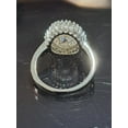 thumbnail image 4 of Sparkle Jewels Round Cubic Zirconia Women's Halo Promise Ring 14K White Gold Plated, 4 of 4