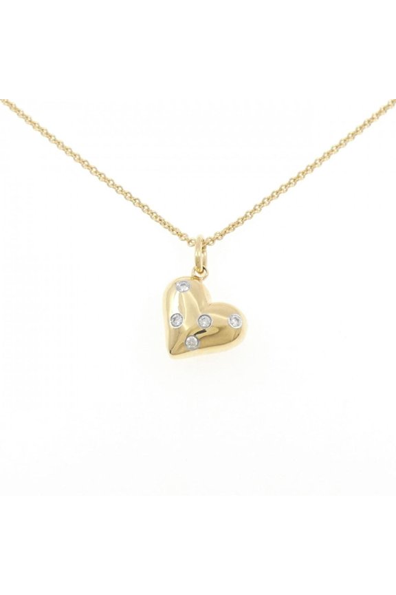 Pre-Owned Tiffany & Co. Dots Pinched Heart Necklace (Good)