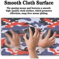 thumbnail image 5 of Keyboard Mouse Pad Blue Home Office Desk Pad Large Mousepads Computer Mat Keyboard Desk Mat Waterproof Non-Slip Rubber Base 35.4" X 15.7" for Game Office, Camouflage with Red Spots, 5 of 6