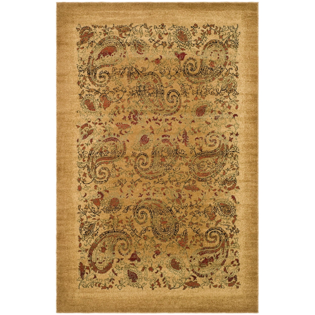 SAFAVIEH Lyndhurst Julia Traditional Floral Runner Rug, Beige/Multi, 2'3" x 22'