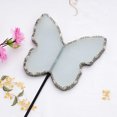 thumbnail image 1 of Butterfly Fan Imitation Flower Luo Shaped Fan Long And Short Handle Fan Hanfu Dance Retro Shooting Props Round Fan, 1 of 4