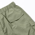 thumbnail image 4 of Big & Tall Men's Cargo Shorts 5 Pockets 7" Inseam Quick Dry Outdoor Hiking Short Pants Elastic Waist Drawstring Above Knee for Work, 4 of 8