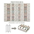 thumbnail image 3 of Hasoo 5' x 7' Boho Washable Vintage Rug for Living Room Low Pile Non-Slip Indoor Beige Carpet, 3 of 6