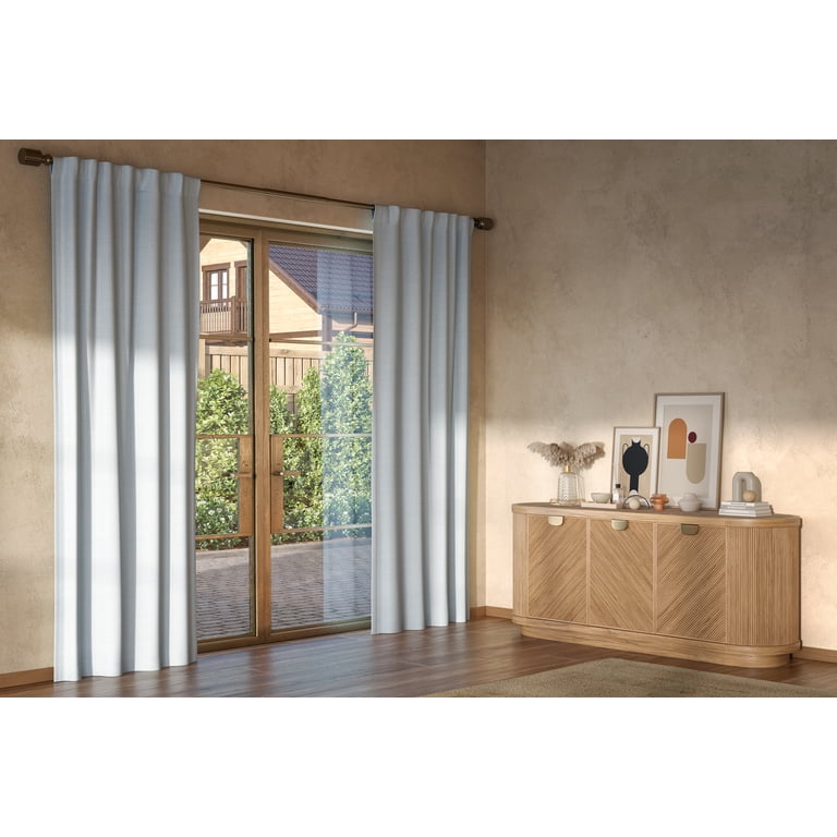 Better Homes & Gardens 100% Blackout Linen Blend Single Curtain