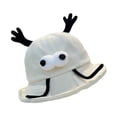 thumbnail image 2 of Divertido sombrero de pescador de ojos grandes, adorable, elegante, decorativo, con personalidad y cómodo. Beige Blanco, 2 of 9