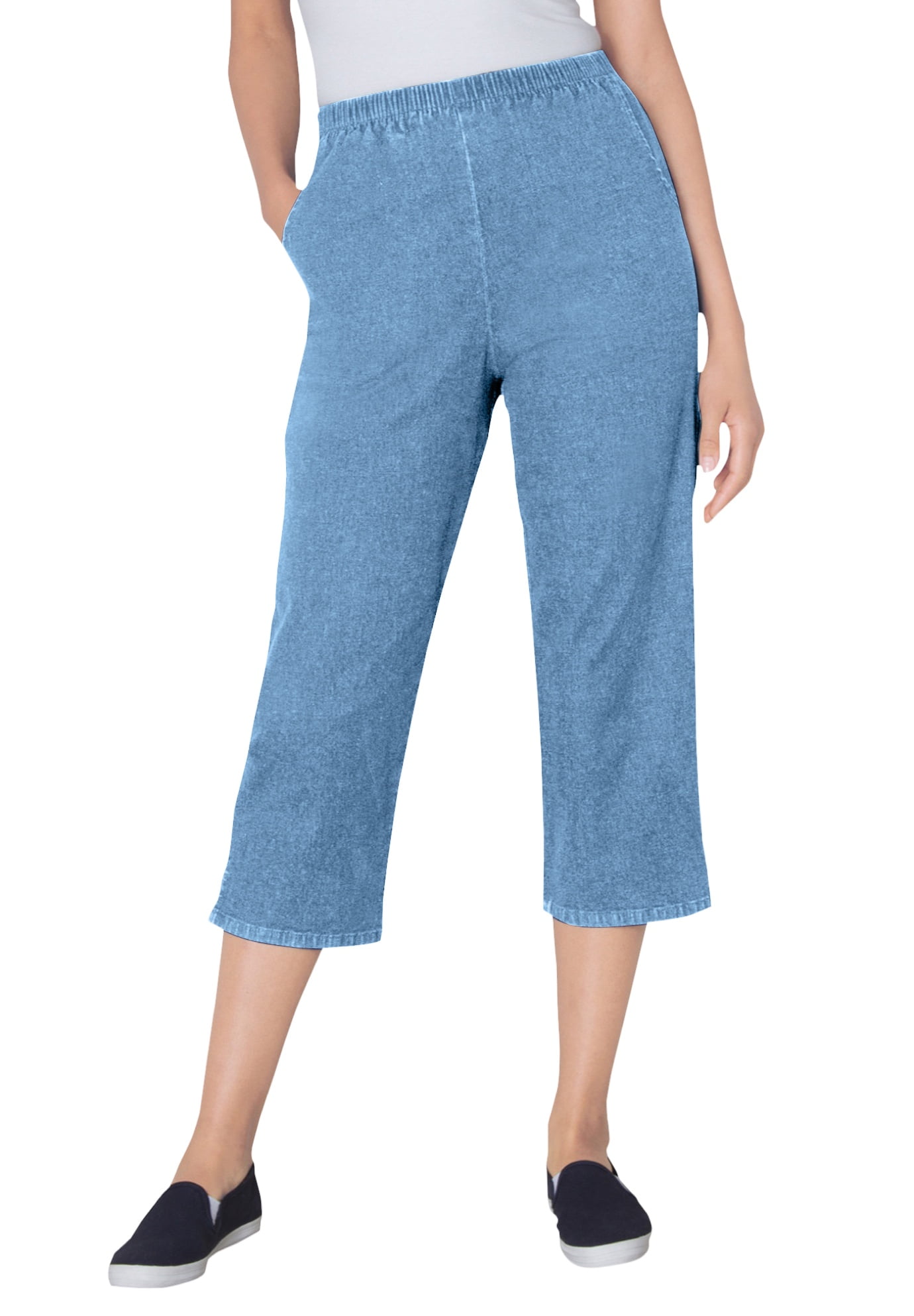 women's plus size petite capris