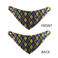 thumbnail image 3 of Sikiie Mardi Gras Shiny Green Purple Dog Bandanas-Dog Scarf Bib Kerchief Breed for Dogs and Small for Pets Gift-Large, 3 of 5