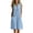 Sky Blue, variant on Ohufall Women's Jumpsuits Sleeveless V Neck Button Short Jumpsuits with Pocket Loose Comfort Summer Casual Jumpsuits