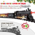 thumbnail image 3 of Set Train Set Hot Bee con mando a distancia para Navidad con locomotora de vapor, 3 of 7
