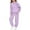 Purple, variant on Girls Jogger Sets Cute Bow Print Long Sleeve Hoodie And Matching Jogger Pant Kids Wear Playful Sports Outing Sweatsuits