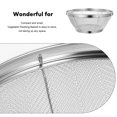 thumbnail image 6 of Zonhebin Stainless Steel Mesh Colander Strainer Basket Drainer Fine Mesh Strainer Rice Washing Bowl Small, 6 of 7