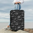 thumbnail image 7 of Disketp Travel The World Elastic Travel Luggage Cover Travel Suitcase Protective Cover For Trunk Case Apply To 18''-32'' Suitcase Cover-X-Large, 7 of 7