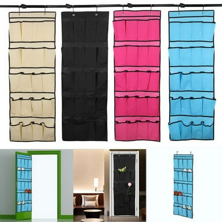 Imeshbean 20 Pocket Over The Door Shoe Organizer Space Saver