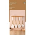 thumbnail image 5 of 8-Piece White Kitchen Utensil Set with Gold Handles, Stainless Steel Cooking Tools, Includes Spatulas, Ladle, Spoons for Nonstick Cookware (Gold and White), 5 of 8