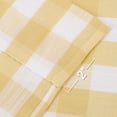 thumbnail image 2 of CAROMIO Tie up Kitchen Curtains 42" W x 63" L Rod Pocket Buffalo Check Curtains for Kitchen, Bright Yellow, 2 of 5