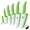 Green, variant on 11-Piece Kitchen Knives Set with Peeler, Ceramic Knife 6-inch Serrated Bread Knife,6-inch Chef Knife, 5inch Utility Knife,4-inch Paring Knife and 3-inch Peeling Tool