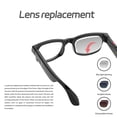 thumbnail image 4 of BIMZUC AI Smart Glasses with Camera 1080P Anti Shake 5MP HD Video Recording Voice Helper Bluetooth Music Sunglasses for Travel Work, 4 of 9