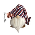 thumbnail image 2 of Patriotic Plush Gnomes 4th of July Independence Day Memorial Day Veteran Day Decorations Handmade Elf Dwarf Ornaments, 2 of 5