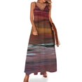 thumbnail image 1 of Vestido sin mangas con puesta de sol mágico, mono de verano para mujer, vestido de fiesta para mujer, elegante vestido de lujo, 1 of 7