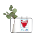 thumbnail image 1 of Manama Bahrein emblema nacional Jarrones colgantes de vidrio transparente Decoración Botella, 1 of 4