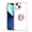 Rose Gold, variant on Clear Ring Case Compatible with Apple iPhone 13 Pro Max (6.7") Slim Transparent Shockproof Hybrid Chromed with Magnetic Ring Stand Holder Cover [ Black ]