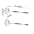 thumbnail image 3 of PEONAVET 2pc Clothes Hangers Plastic Hanger for Storage Balcony Bathroom Sorting Non Punching Wall Hanging Telescopic Hook Clothes Hanger Storage Rack, 3 of 6